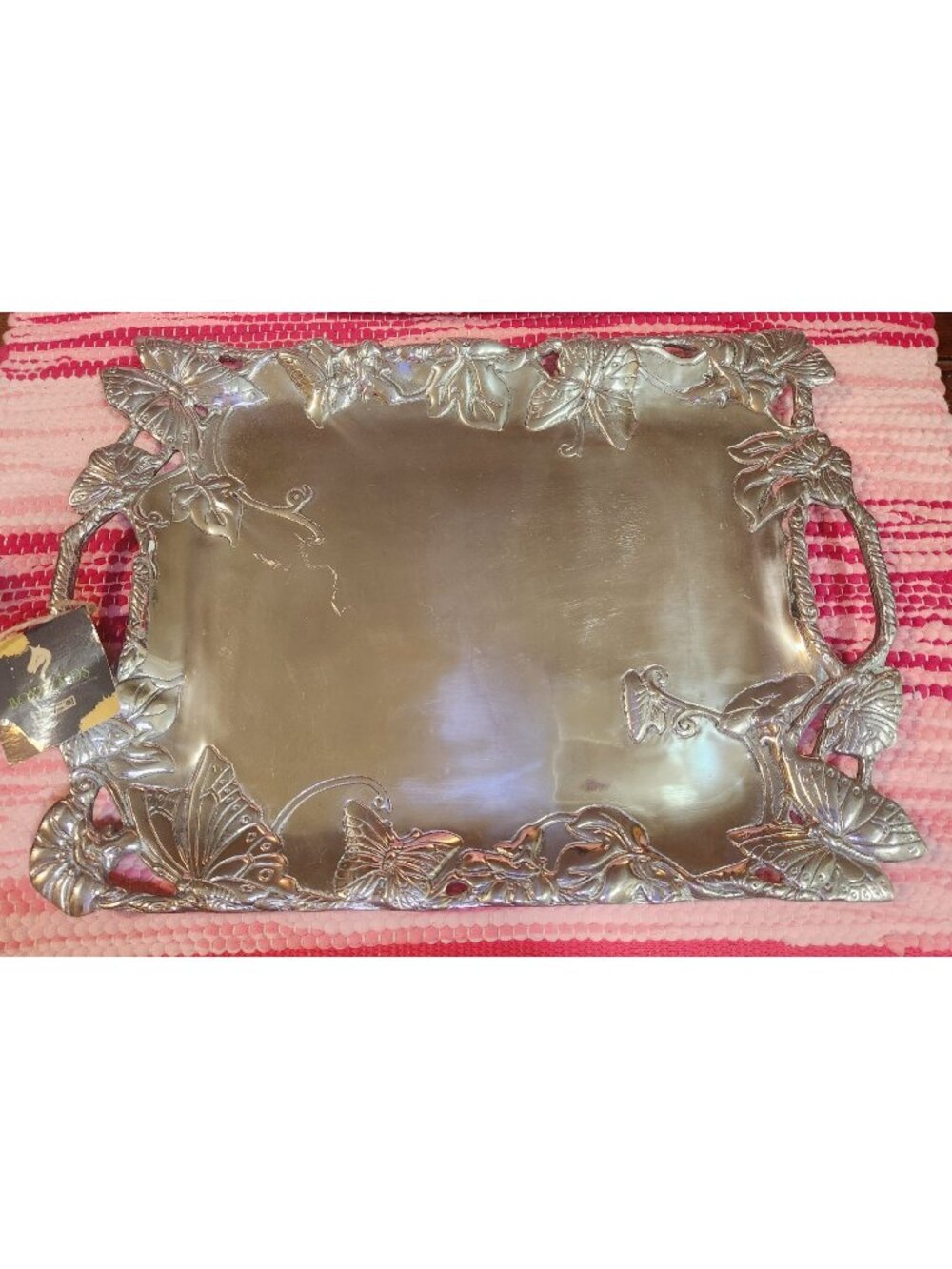 Arthur Court Butterfly Clutch Tray NWT